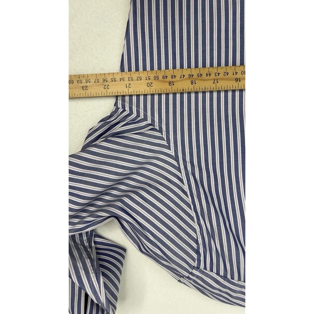 Gucci Shirt Slim Mens 41 /16  Pinstripe Long Sleeve Button Cotton Made In Italy